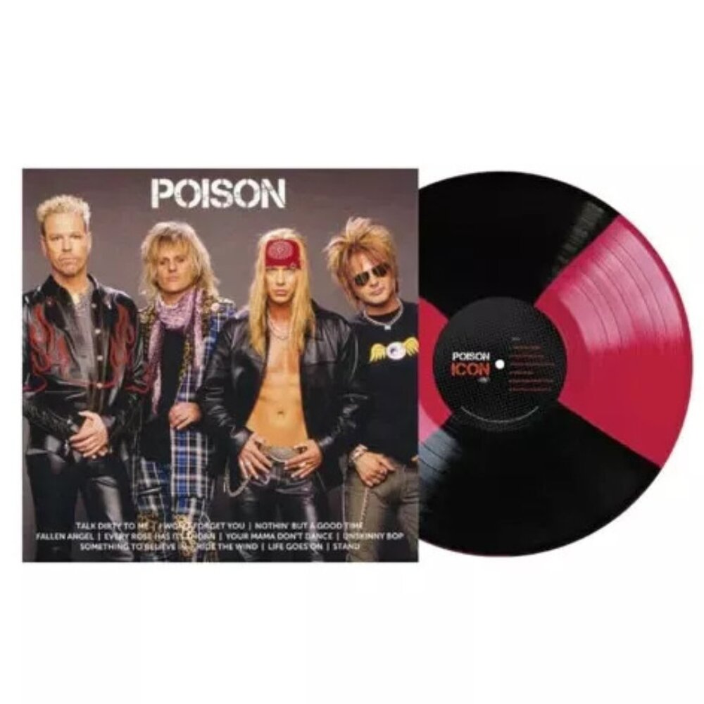 Poison Icon LP ~ Exclusive 4-Way Colored Vinyl ~ New/Sealed!